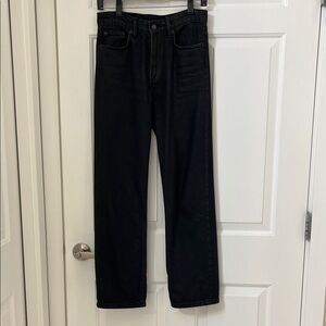 Zara Black straight leg jeans size 2